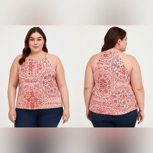 Torrid Red & White Tank Top Size 4 (4X) NWT